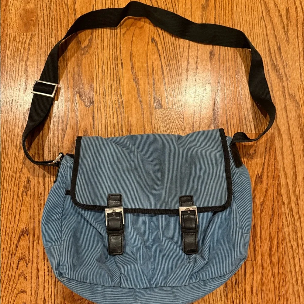 Old Navy Blue and Black Men's Messenger Bag - Picture 1 of 2